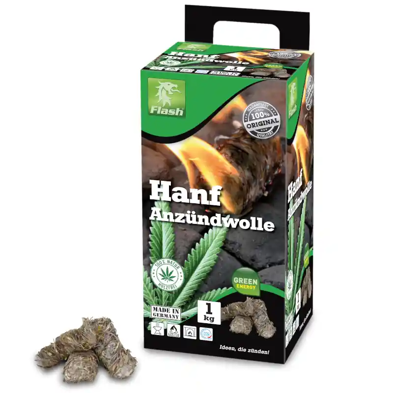 Hanf-Anzündwolle 1 kg