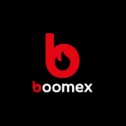 BOOMEX-Logo auf Schwarz